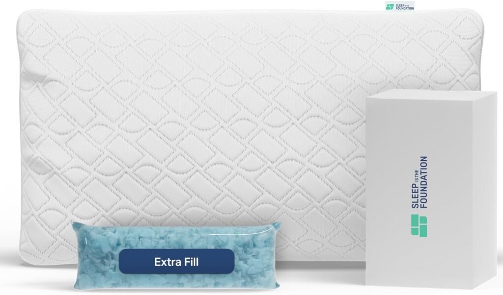 Best Pillows for Back Sleepers – Sleep Is the Foundation Shredded Memory Foam Pillow