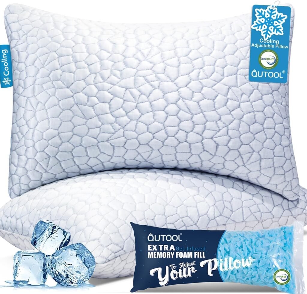 Best Cooling Pillows – QUTOOL Cooling Memory Foam Pillow
