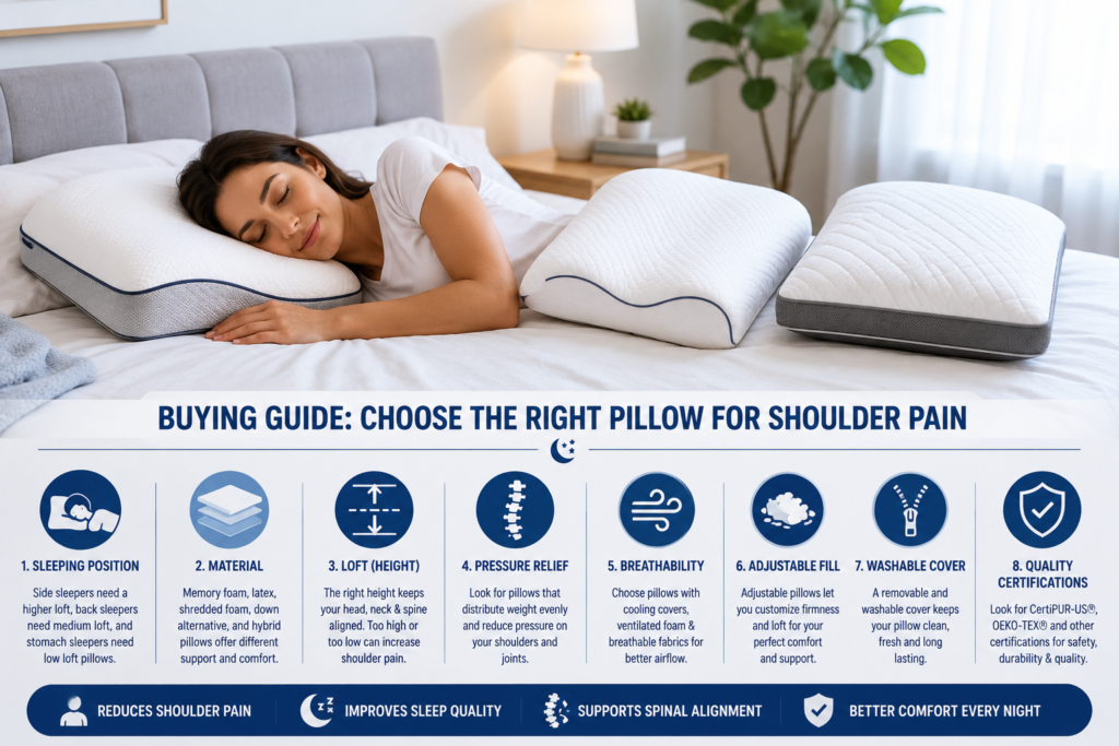 Best Pillows for Shoulder Pain Buying Guide
