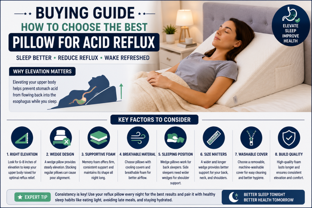 Best Pillows for Acid Reflux Buying Guide