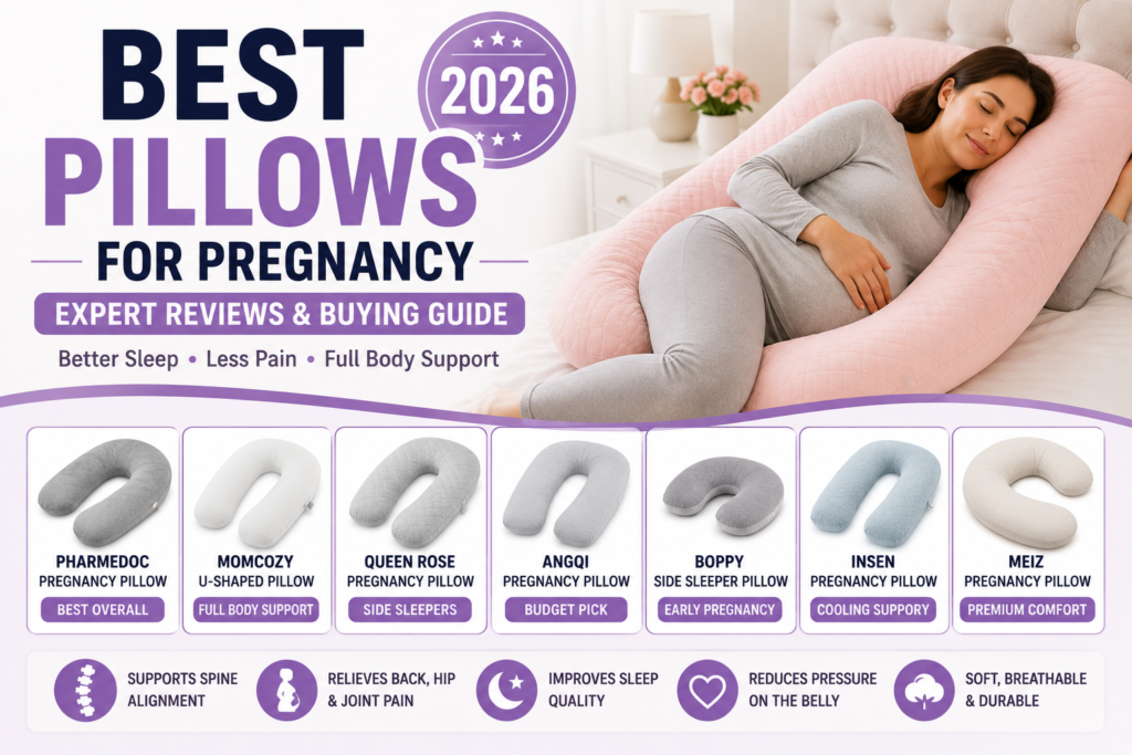 Best Pillows for Pregnancy in 2026 for Comfortable Sleep and Full Body Support