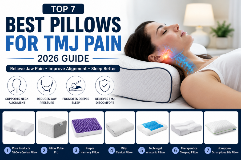 Best Pillows for TMJ Pain in 2026 for Better Jaw Support and Sleep