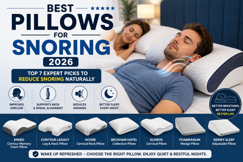Best Anti Snoring Pillows for Better Sleep in 2026