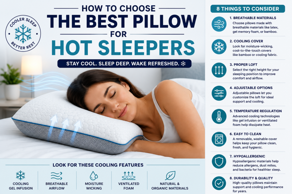 Best Pillows for Hot Sleepers Buying Guide