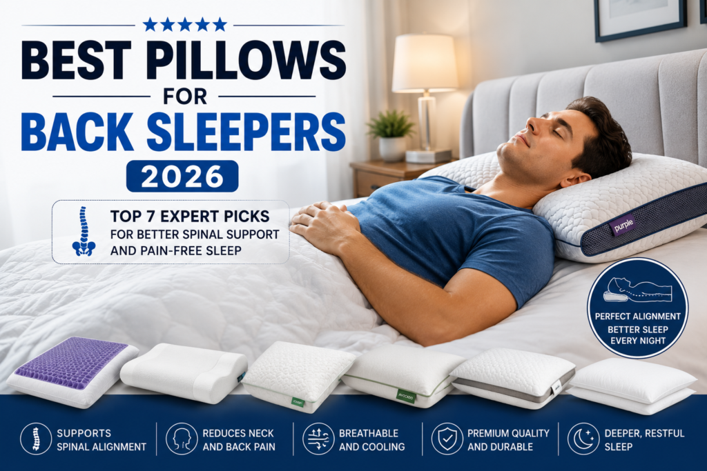 Best Pillows for Back Sleepers in 2026 for Proper Neck and Spine Support